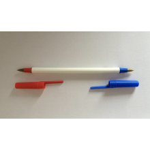 Stock-Kugelschreiber mit zwei Spitzen-blaue und rote Farbe